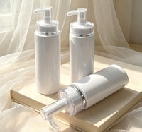 Contenant rechargeable de luxe en PET de 100 ml à 500 ml avec pompe pulvérisatrice dorée pour shampoing, gel douche, lotion, huile corporelle, faible MOQ