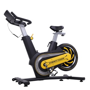 Vélo d'exercice en acier à transmission par courroie, résistance magnétique, usage domestique, fitness intérieur, perte de poids, modèle vertical silencieux, capacité 160 kg - Product Image 1