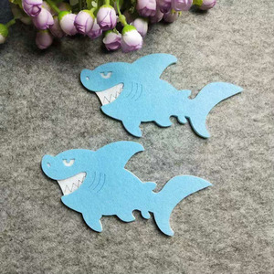 Pegatina hecha a mano con forma de pez de fieltro troquelada animal marino en fieltro/formas de pez de fieltro - Product Image 3