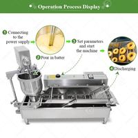 Machine à Donuts Commerciale T-101u pour la fabrication de mini, petites, grandes et très grandes boules de pâte à beignets