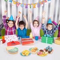 Assiettes à gâteau jetables pour enfants mignons été Popsicles crème glacée thème fête remise des diplômes pâques saint valentin