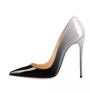 Nhà Máy Bán Hàng Trực Tiếp Phụ Nữ Stiletto Dần Dần Màu Bằng Sáng Chế Da Ngón Chân Chỉ Cao Gót Phụ Nữ Máy Bơm - Product Image 6