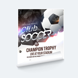 Affiche de football personnalisée pour <span class=keywords><strong>d</strong></span>écoration murale, impression offset sur papier fantaisie, taille personnalisée, pour la maison, le bureau, la <span class=keywords><strong>d</strong></span>écoration sportive - Product Image 3