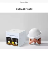 Lampe humidificateur USB, petite veilleuse de bureau, diffuseur de parfum avec étoiles, planètes et lune pour chambre à coucher
