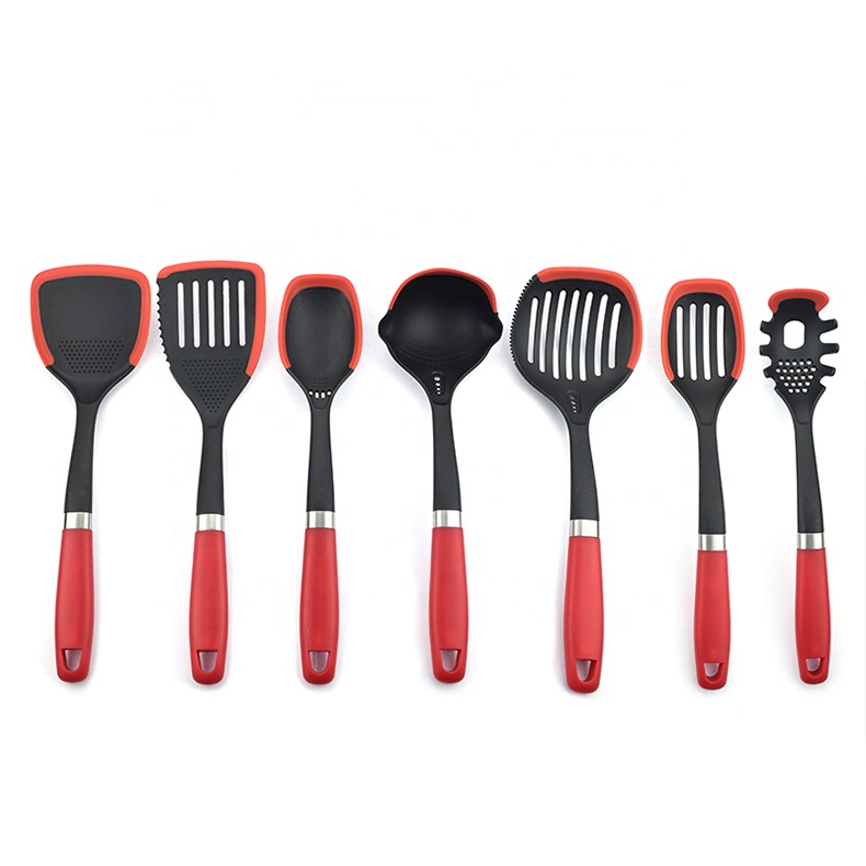 kitchen utensils for cooking hotel 7 Pieces Nylon Kitchen Cooking Utensil Set Kitchen Gadgets Cookware Set