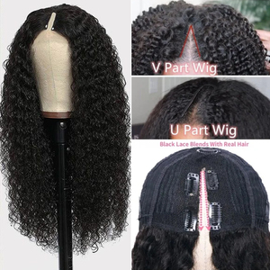 วิกผมคนวีสลิมฟิตแบ<span class=keywords><strong>บ</strong></span>หยิกสำหรับผู้หญิง,วิกผมหยิกเป็นลอนสไตล์บราซิลวิก<span class=keywords><strong>ผม</strong></span>คนไม่หลุดออกข้าง - Product Image 2