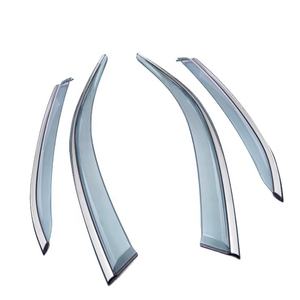 Déflecteurs de vitres, visières de ventilation, haute qualité avec protection anti-pluie en acier inoxydable pour vitres de véhicule, compatibles MITSUBISHI XPANDER, injection automobile - Product Image 1