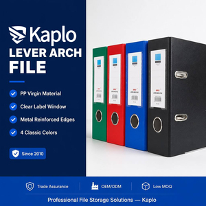 Custom Logo OEM Lever Arch File A4 80mm PP <strong>Ring</strong> <strong>Binder</strong> Bulk Office Filing <strong>Folder</strong> 500 Sheets 4 Colors Metal Edge <strong>Ring</strong> 2mm Board - Product Image 1