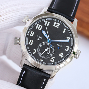 Montre pour événements formels, cadran lumineux multifonctionnel, mouvement automatique, bracelet en cuir véritable, résistante aux chocs - Product Image 2