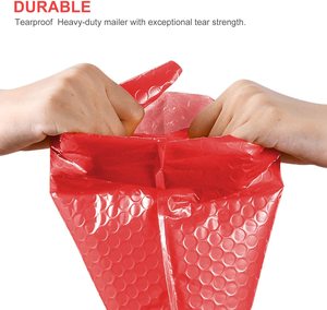 ZGCX Bưu Phẩm Bong Bóng Màu Đỏ Bóng Bưu Phẩm Bong Bóng Poly Màu Đỏ Bưu Phẩm Bong Bóng - Product Image 5