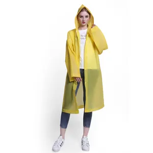 Fabrikant Plastic Regen Jas Voor Mannen Vrouwen Eva Waterdicht Pak Voor Volwassen Poncho Jas Cover Met Hoed