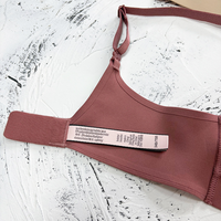 Soutien-gorge sans fil rembourré pour femme SUHE, sans couture, à bonnets moulés, push-up, confortable, pour le quotidien, uni, à fines bretelles croisées, lisse