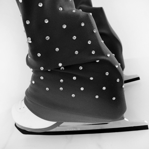 <span class=keywords><strong>Pantalon</strong></span> de <span class=keywords><strong>patinage</strong></span> artistique LIUHUO pour filles et femmes, violet et noir, en polaire, pour entraînement et pratique, leggings de ski - Product Image 5