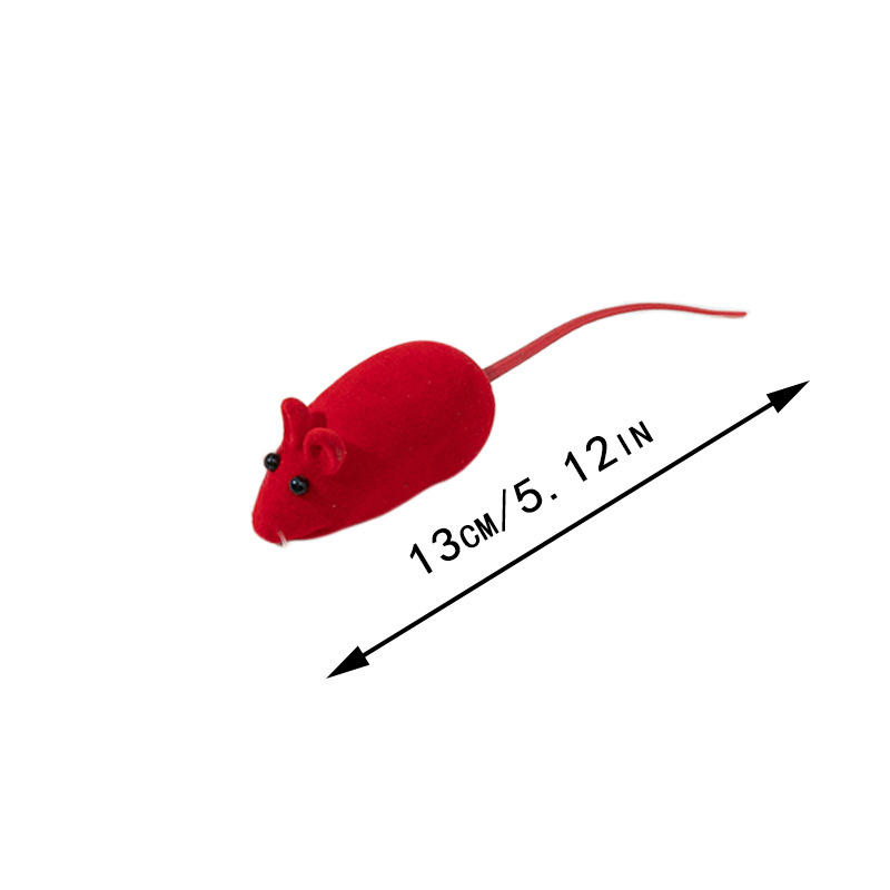 Souris en vinyle rouge
