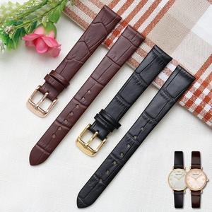 Adecuado para <span class=keywords><strong>AMANI</strong></span> correa de reloj para mujer AR 1910 correa de cuero de vaca 14mm Generación de punto de fábrica - Product Image 3