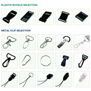 Cordão de Poliéster Personalizado com Clipe Duplo de Moda, Fornecedor Ouro - Product Image 6