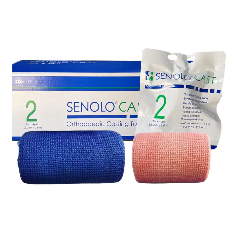 Manufacture Medical Consumable Orthopaedic Synthetic Fiber Glass Casting Tape Polymer Splint Bandage