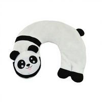 Couverture lestée en peluche Panda pour le cou et les épaules, utilisable au micro-ondes et au congélateur