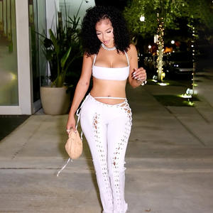 77149 Trendy 2025 Stylish Boutique Ensemble de pantalons deux pièces pour femmes - Product Image 2