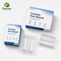 Boîte d'emballage en plastique pour flacons de peptides 3ml 10ml avec insert, conception de logo gratuite, boîtes en papier pour flacons de peptides 3ml 10ml