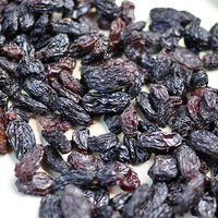 Prix de raisins secs noirs naturels avec une teneur en eau allant jusqu'à 5% raisins secs cassis 10kg par boîte
