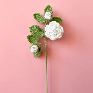 Gestrickte Strick blume Fertiges Produkt Häkeln Blumen Kostenloses Muster Häkeln Blumenstrauß Home Decoration