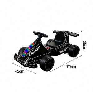 Vehículo Musical Funcional con Luces LED para Bebés, con Pedales, Modo de Educación Temprana, Color Negro, Batería de 6V4Ah de Gran Durabilidad - Product Image 2
