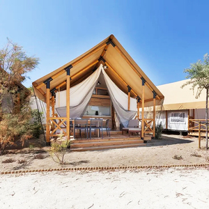 Tente de <span class=keywords><strong>camping</strong></span> de luxe <span class=keywords><strong>5</strong></span>*9m en toile imperméable, Glamping Safari-zelt Loft pour complexe hôtelier en <span class=keywords><strong>camping</strong></span> <span class=keywords><strong>4</strong></span> saisons - Product Image 6