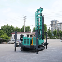 Foreuse de puits d'eau JUTOP à chenilles, alimentée au diesel, grande profondeur de forage 600m, avec pompe et moteur, et trépans de roche – Fabrication chinoise