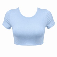 Haut court de yoga sans coutures grande taille à manches courtes pour femme – Respirant, séchage rapide, extensible dans quatre directions, léger, pour le sport et la gym