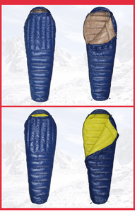 Sac de couchage pour adultes, en duvet d'oie, super léger, portable, pour le camping en plein air, 3 saisons, unisexe, type momie - Product Image 3