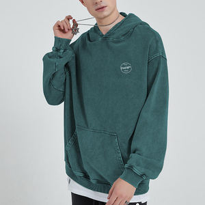 Jersey personalizado Vintage desgastado 400 GSM French Terry Unisex joven adolescente venta al por mayor sudaderas con capucha personalizables Unisex - Product Image 6