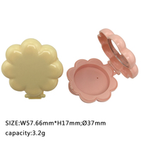 Mini 3.2g pétale coquille ombre à paupières boîte monocouche emballage boîte vide Monochrome poudre fard à joues poudre boîte Macaron bonbons