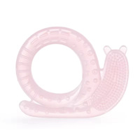 Sucette de dentition en silicone sans BPA en forme d'escargot 2-en-1, nettoyeur buccal texturé, jouet de dentition facile à saisir, qualité alimentaire, pour la remise des diplômes