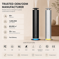 Diffuseur d'arômes sans eau, commande par application, rechargeable, machine de désodorisation d'air en forme de tour pour la maison