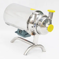 Pompe à lait centrifuge liquide de transfert de roue à aubes ouverte sanitaire en acier inoxydable SS304 SS316L monophasé de qualité alimentaire