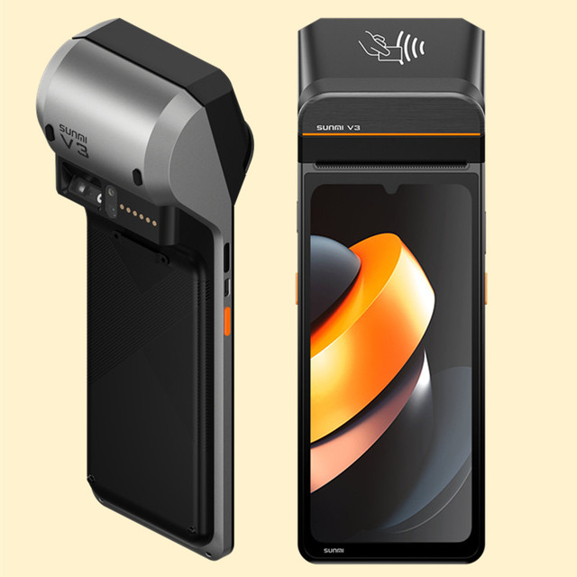SUNMI V3 6.75'' Big Screen 3+32G Hand Held Pos Online Payment Machine Android Pos Terminal for Small Business with Printer