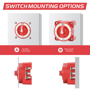 12-32VDC 350A 4 posisi Manual pemilih sakelar baterai OFF-1-keduanya-2 untuk mobil truk dan perahu - Product Image 5