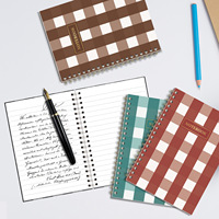 Carnet créatif à motifs de dessins animés en stock, cahier d'exercices ligné épaissi mignon pour étudiants et écriture scolaire