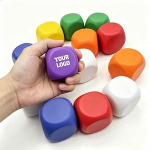 Pelota Antiestrés Promocional de Espuma de PU con Logotipo Personalizado, Cubo Redondo para Aliviar el Estrés, para Automoción y Seguros - Product Image 1