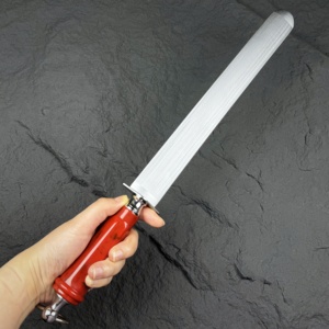 35mm Ultra-Wide <strong>Sharpening</strong> <strong>Steel</strong> 12 Inch Heavy-Duty Honing <strong>Steel</strong> Flat Honing Rod <strong>for</strong> Butcher <strong>Knives</strong> and Chef <strong>Knives</strong> - Product Image 4