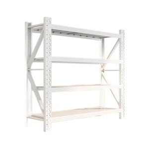 Estantes de Almacenamiento de Cuatro Niveles, Acero Laminado en Frío, Estantes de Garaje Tipo Vertical, Ensamblaje con Tornillos, Multifuncionales, para Organización y Almacenamiento - Product Image 5