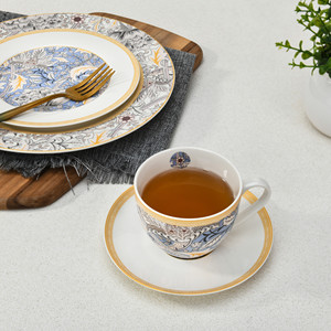 Service de table en céramique de porcelaine à motifs floraux, 20 pièces, pour restaurant - Product Image 6