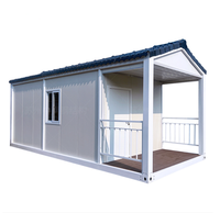 Maison préfabriquée modulaire en acier de luxe détachable de 20 pieds pour villa, magasin de détail, bâtiment
