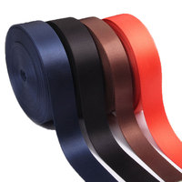 Sangle en nylon pour sac, ceinture de sécurité, noire, de haute qualité, sangle élastique unie, vente en gros, sangle en nylon personnalisée