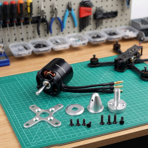 Moteur CC sans balais OEM 4240/4250/4260/5045/5055/5065, montage à bride 42 mm, entièrement fermé, pour drones de course FPV et voitures RC - Product Image 1