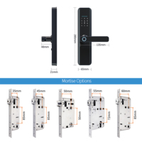 Cerradura Inteligente Biométrica para Puerta, Aplicación TTLock, Cámara WiFi, Acceso por Huella Dactilar Bidireccional, Caja de Seguridad con Llave, Seguridad para Apartamentos y Hoteles