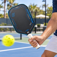 Raquette de pickleball en fibre de carbone avec un sweet spot large, légère, pour hommes et femmes, avec poignée antidérapante confortable