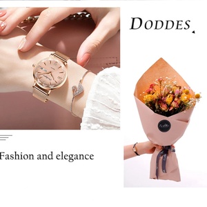 Relojes POEDAGAR para Mujer, Reloj de Cuarzo Japonés de Alta Calidad, Malla de Acero Inoxidable, Diseño Simple con Pedrería, Color Oro Rosa - Product Image 5