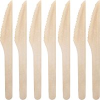 Mini ensemble de fourchettes et cuillères jetables en bois, petites cuillères à gâteau, dessert, fruits, surface lisse, sans produits chimiques, fournitures pour fêtes